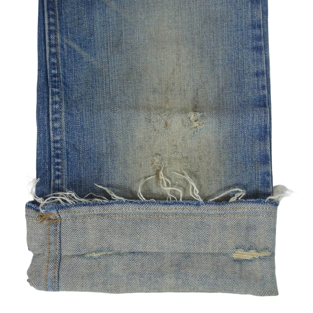 HYSTERIC GLAMOUR ヒステリックグラマー 3AP-4943 Hysterics ヒステリックス 七分丈 カットオフ ジーンズ デニムパンツ インディゴブルー系 S【中古】