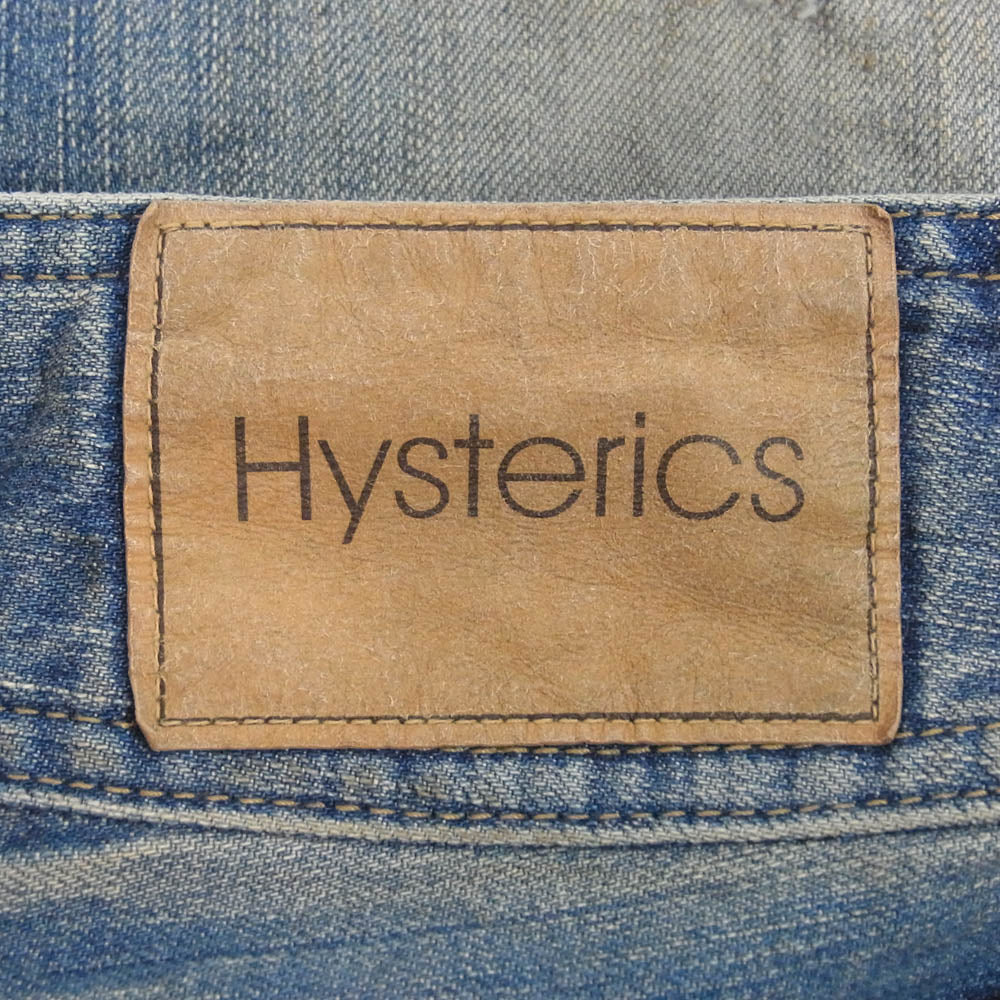 HYSTERIC GLAMOUR ヒステリックグラマー 3AP-4943 Hysterics ヒステリックス 七分丈 カットオフ ジーンズ デニムパンツ インディゴブルー系 S【中古】