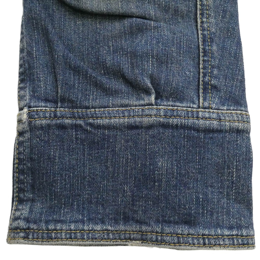 HYSTERIC GLAMOUR ヒステリックグラマー 2AP-5622 KINKY キンキー 裾ジップ 七分丈 ジーンズ デニムパンツ インディゴブルー系 XS【中古】