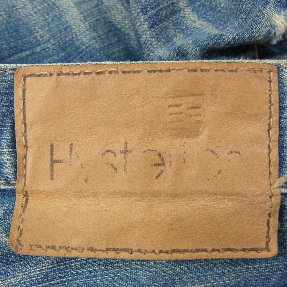 HYSTERIC GLAMOUR ヒステリックグラマー 3AP-5163 Hysterics ヒステリックス DESTROY ALL MONSTERS デストロイオールモンスターズ スタッズ ジーンズ デニムパンツ インディゴブルー系 S【中古】