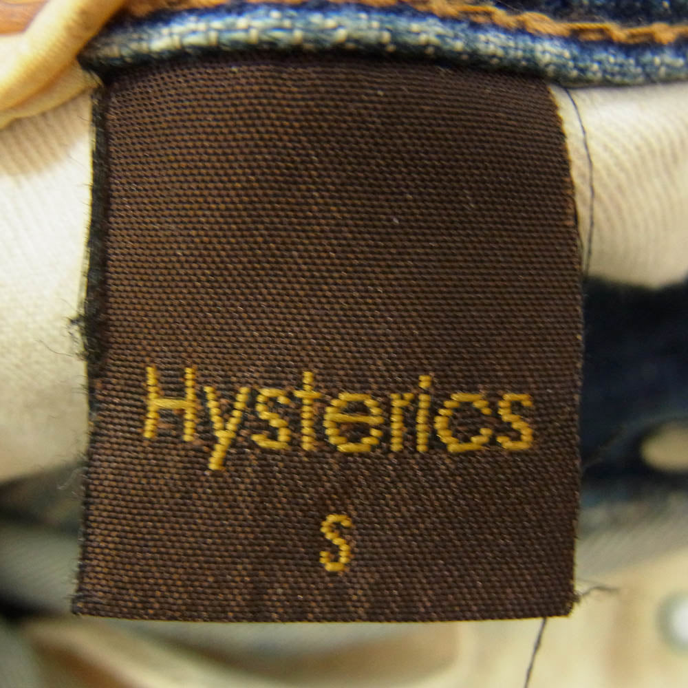 HYSTERIC GLAMOUR ヒステリックグラマー 3AP-5163 Hysterics ヒステリックス DESTROY ALL MONSTERS デストロイオールモンスターズ スタッズ ジーンズ デニムパンツ インディゴブルー系 S【中古】