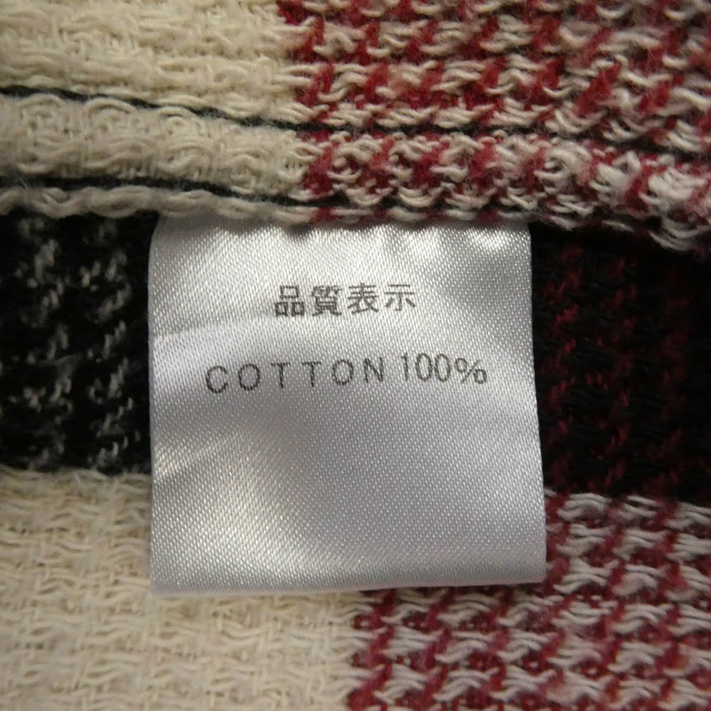 R.J.B アールジェイビー STEADY BLUE チェック 長袖 ネルシャツ エンジ系 40【中古】