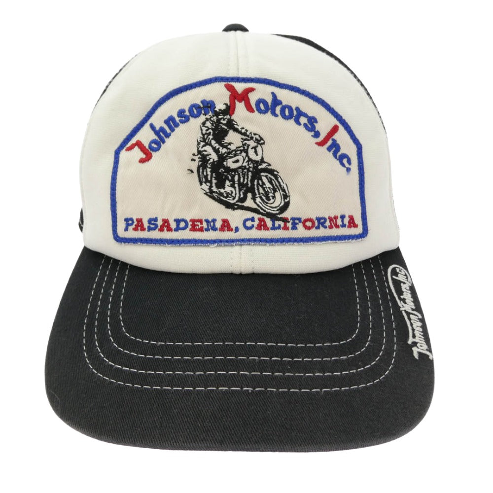 The REAL McCOY'S ザリアルマッコイズ JOHNSON MOTORS メッシュ キャップ ブラック系【中古】