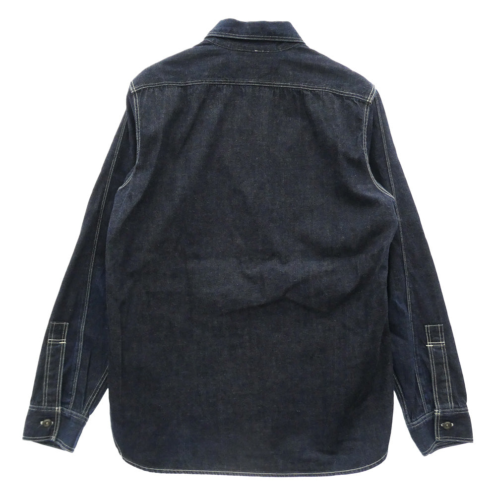FREEWHEELERS フリーホイーラーズ NEAL CASSADY WORK SHIRT CHAMBRAY ワーク 長袖 シャツ インディゴブルー系 15【中古】