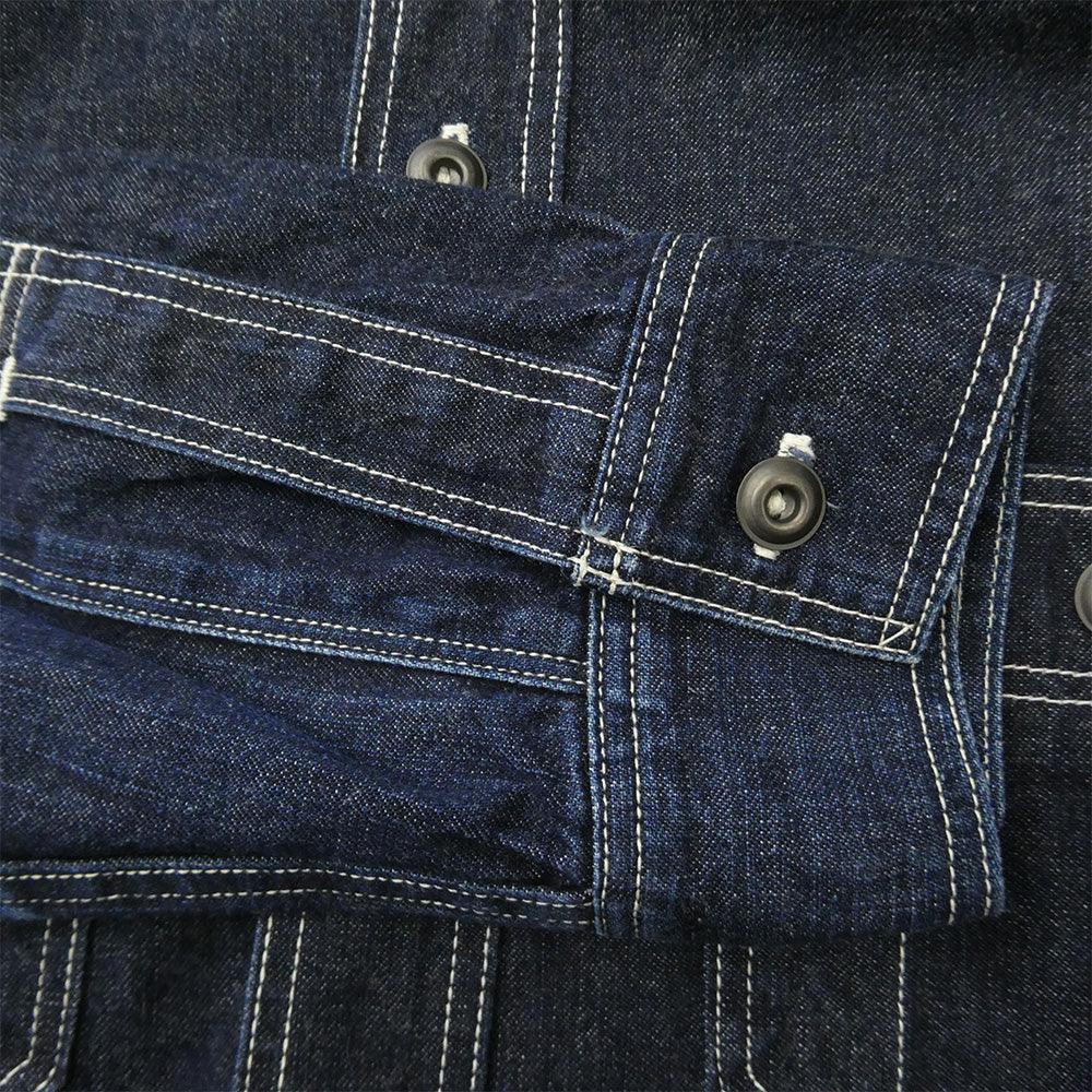FREEWHEELERS フリーホイーラーズ NEAL CASSADY WORK SHIRT CHAMBRAY ワーク 長袖 シャツ インディゴブルー系 15【中古】