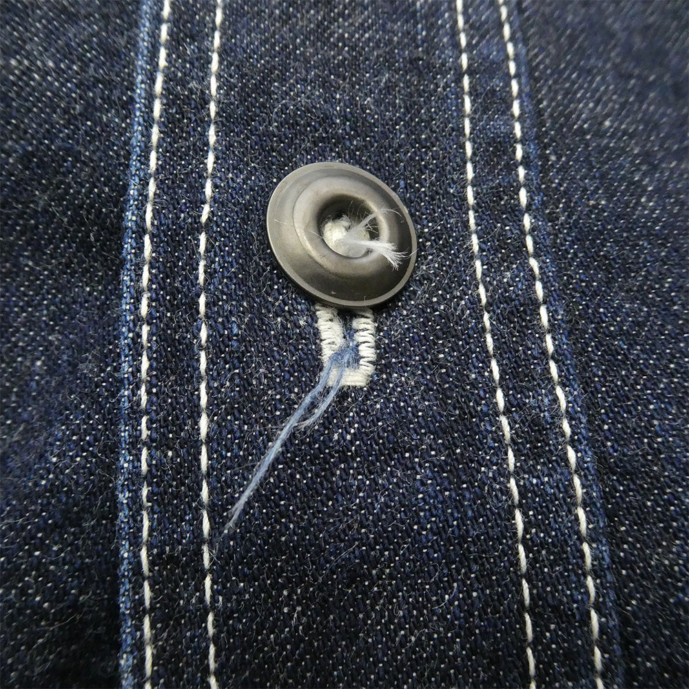 FREEWHEELERS フリーホイーラーズ NEAL CASSADY WORK SHIRT CHAMBRAY ワーク 長袖 シャツ インディゴブルー系 15【中古】