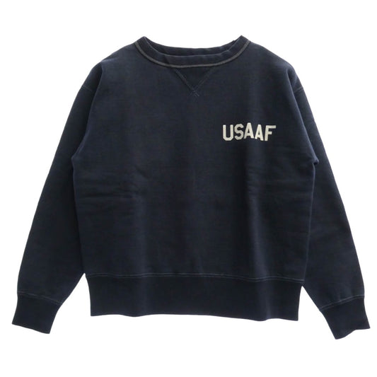 The REAL McCOY'S ザリアルマッコイズ USAAF 両V スウェット ネイビー系 L【中古】