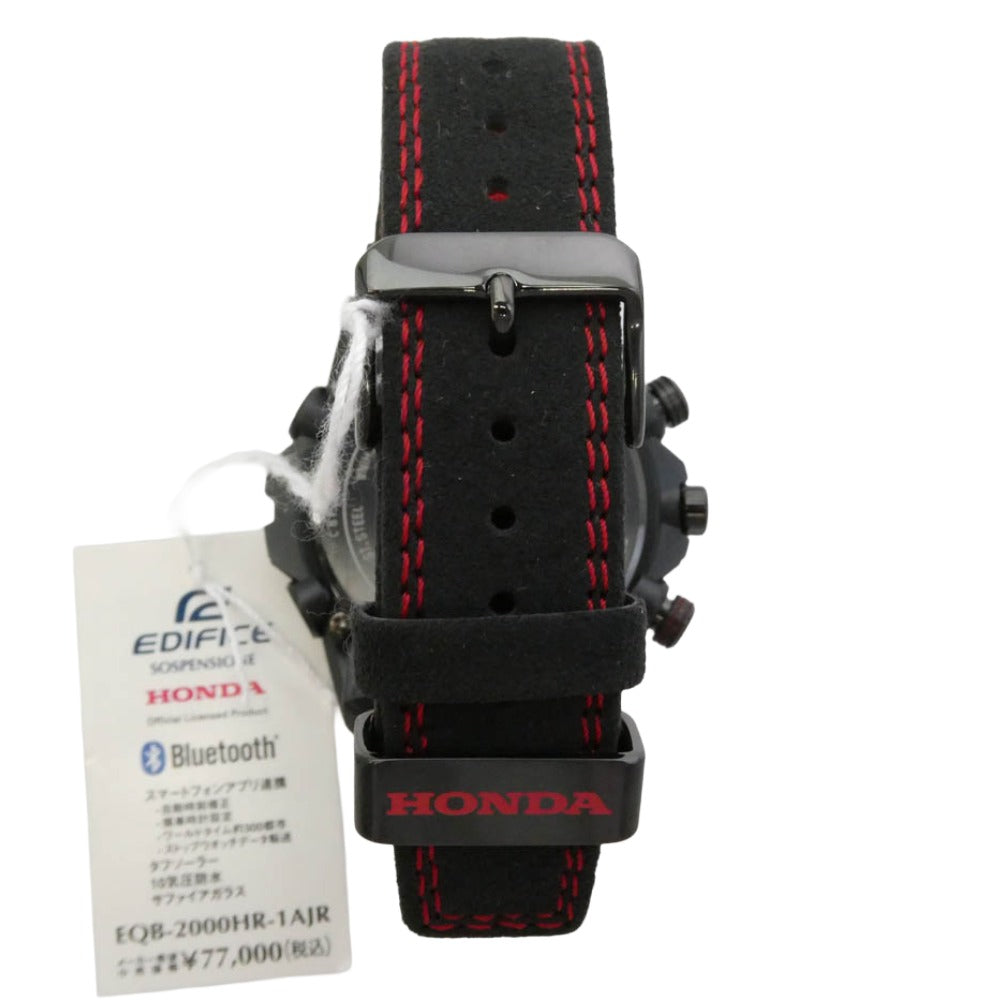 G-SHOCK ジーショック EQB-2000HR-1AJR × Honda Racing EDIFICE SOSPENSIONE エディフィス ソスペンシオーネ 鈴鹿サーキット ブラック系 レッド系【新古品】【未使用】【中古】