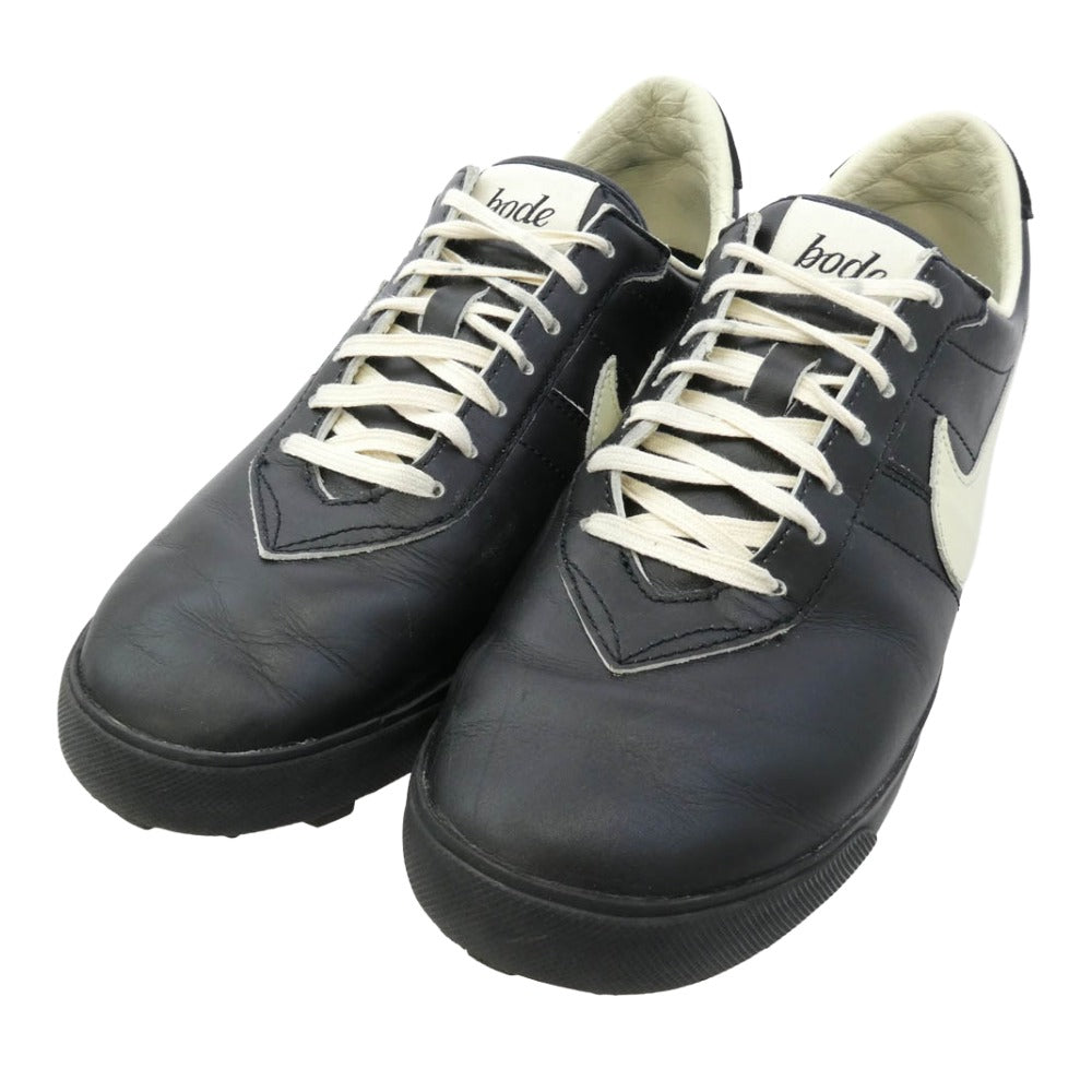 NIKE ナイキ FJ9821-001 【フェイクバスターズ鑑定済】× BODE Astro Grabber Black and Coconut Milk ボーディアストログラバー ブラック アンド ココナッツミルク ローカット レザー スニーカー ブラック系 27cm【中古】