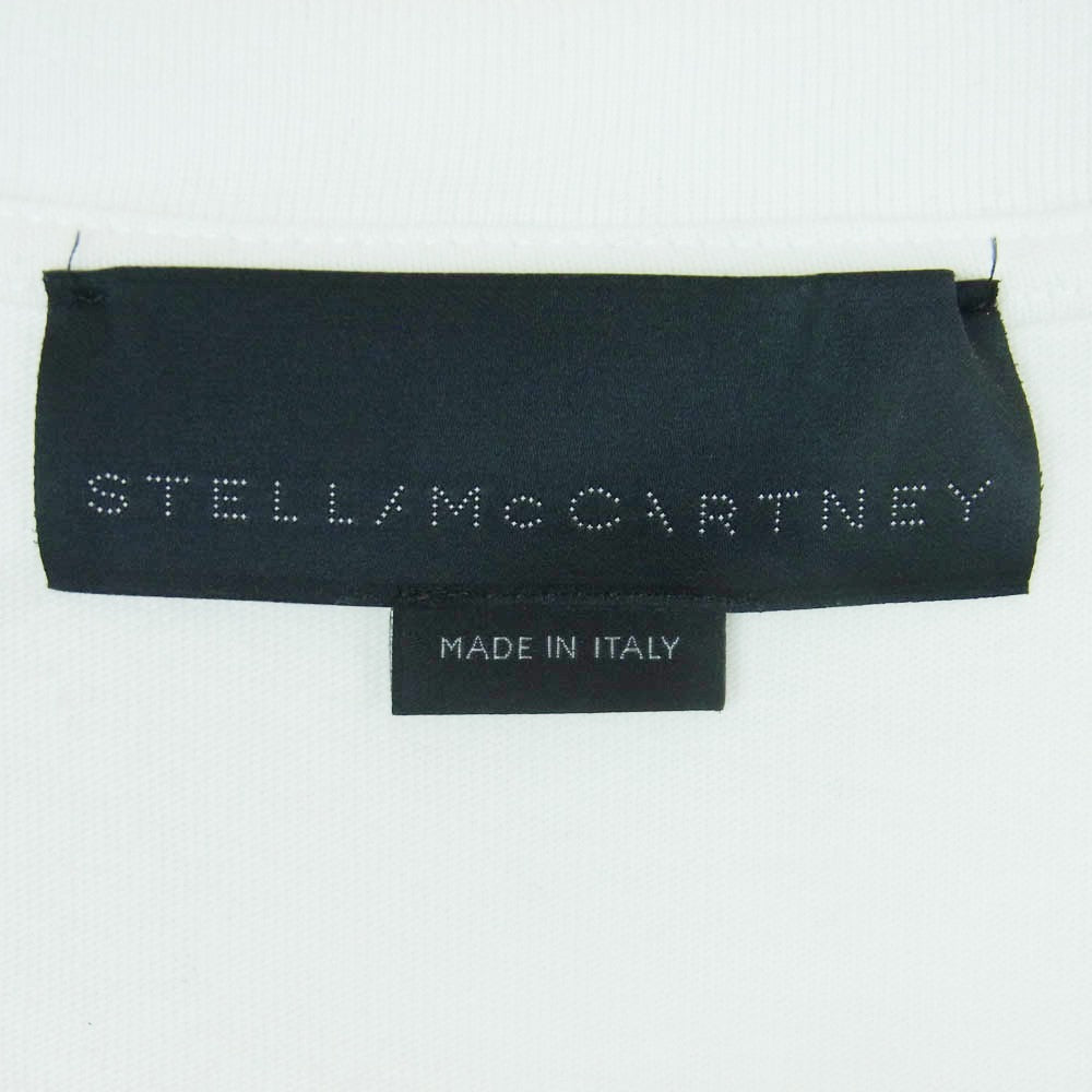 Stella McCartney ステラマッカートニー NO SMILE NO SERVICE 半袖 Tシャツ イタリア製 ホワイト系 XL【中古】