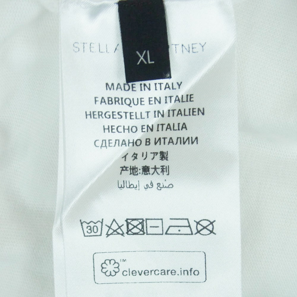 Stella McCartney ステラマッカートニー NO SMILE NO SERVICE 半袖 Tシャツ イタリア製 ホワイト系 XL【中古】