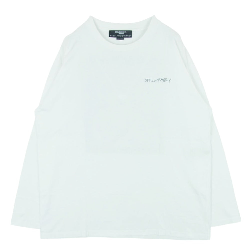 Stella McCartney ステラマッカートニー 23 OLD BOND ST. LONDON グラフィックプリント 長袖 Tシャツ ホワイト系 M【中古】