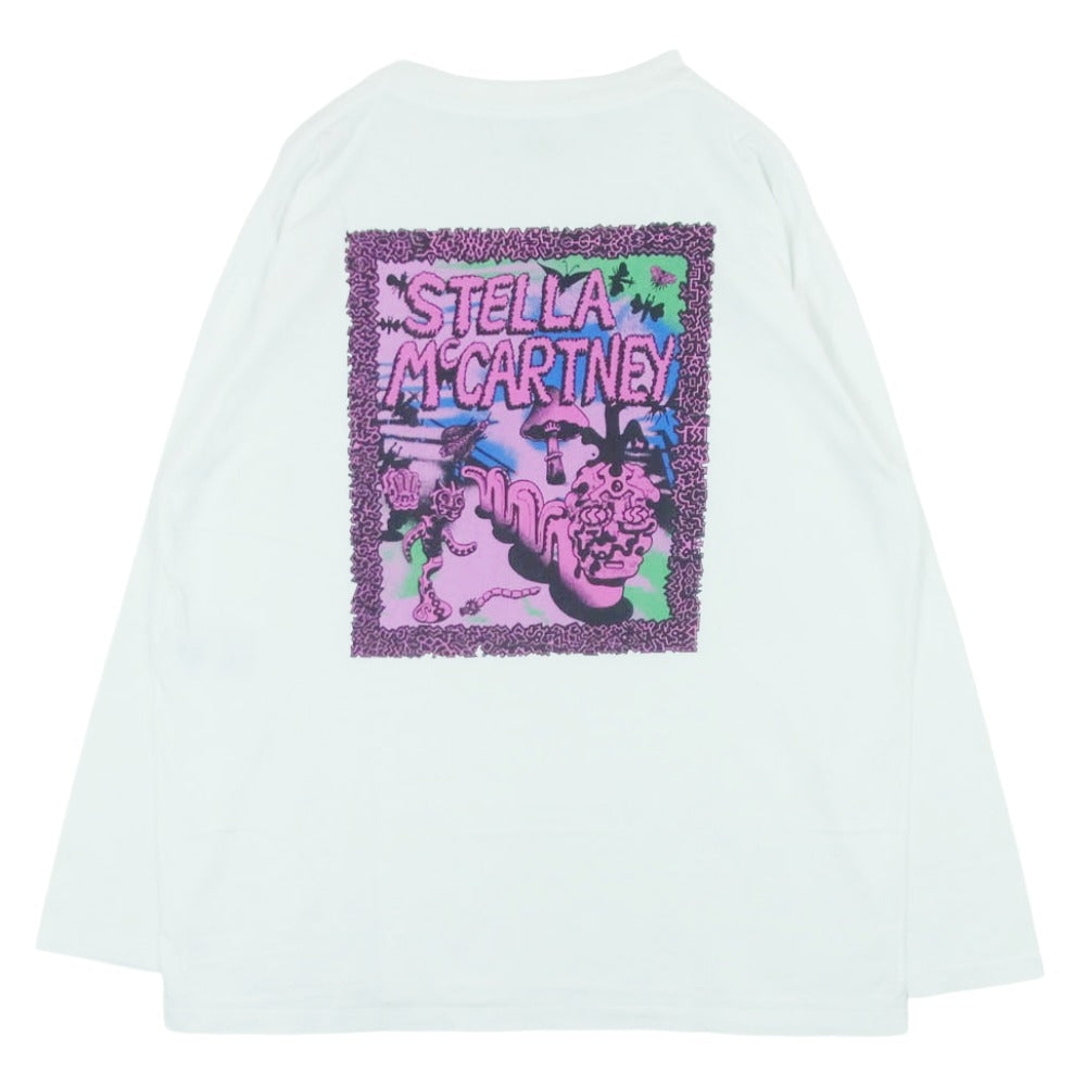 Stella McCartney ステラマッカートニー 23 OLD BOND ST. LONDON グラフィックプリント 長袖 Tシャツ ホワイト系 M【中古】