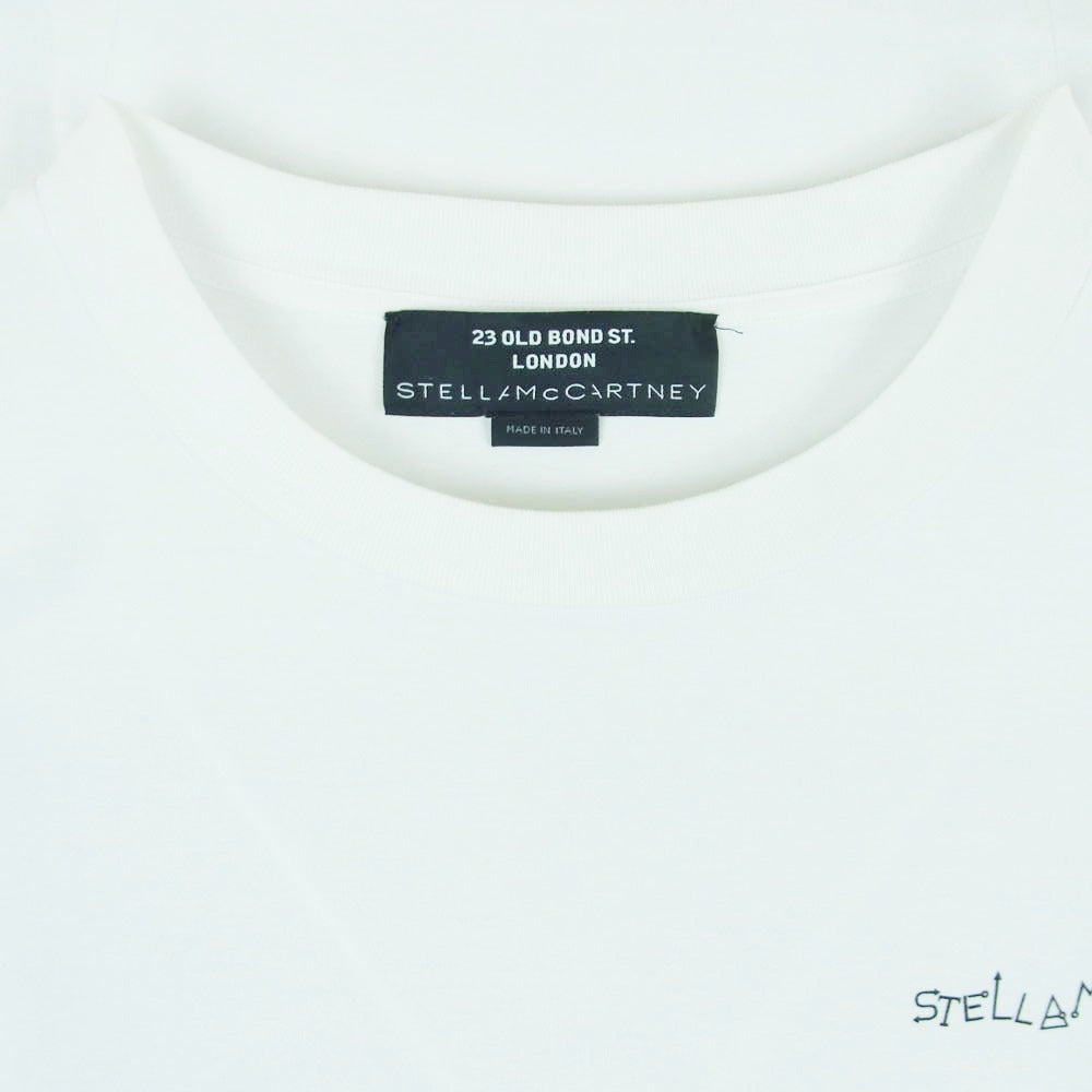 Stella McCartney ステラマッカートニー 23 OLD BOND ST. LONDON グラフィックプリント 長袖 Tシャツ ホワイト系 M【中古】
