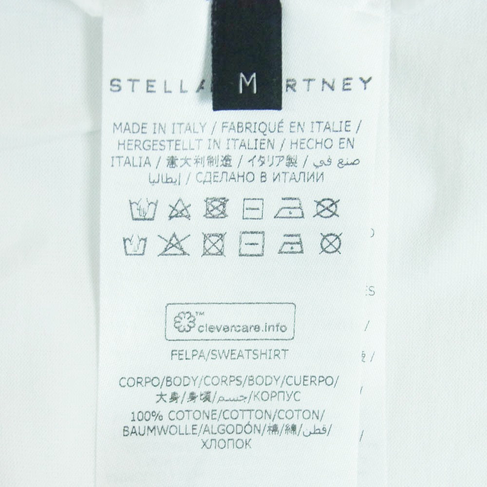 Stella McCartney ステラマッカートニー 23 OLD BOND ST. LONDON グラフィックプリント 長袖 Tシャツ ホワイト系 M【中古】