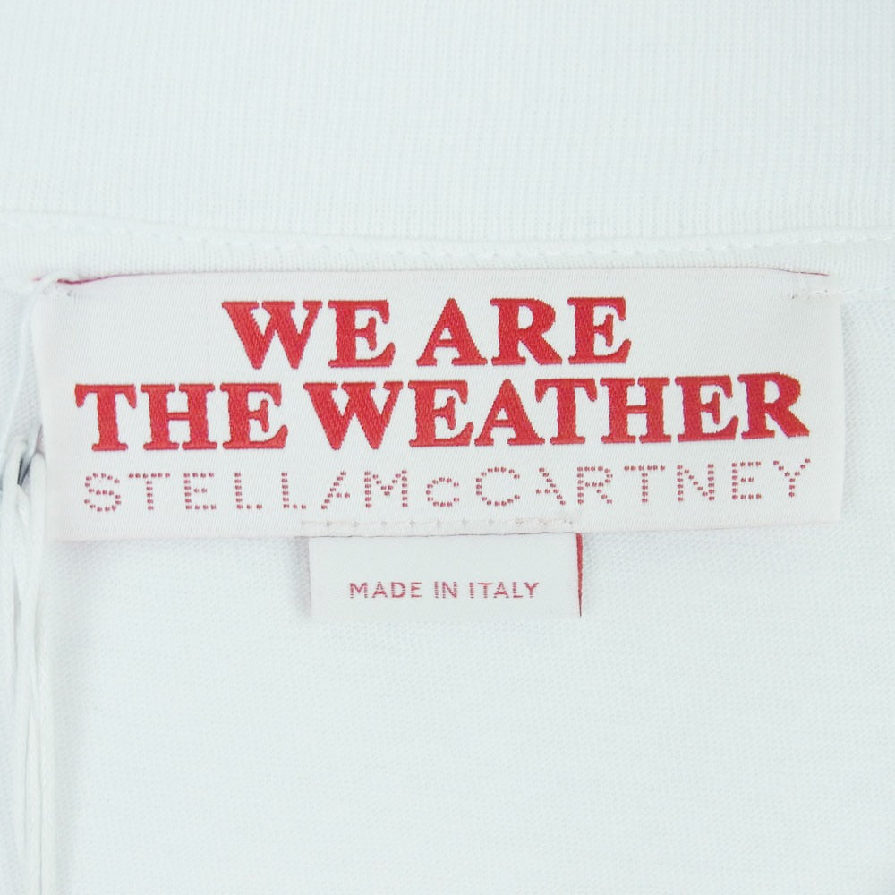 Stella McCartney ステラマッカートニー We Are the Weather. SOS刺繍 長袖 Tシャツ ホワイト系 PURE WHITE L【極上美品】【中古】