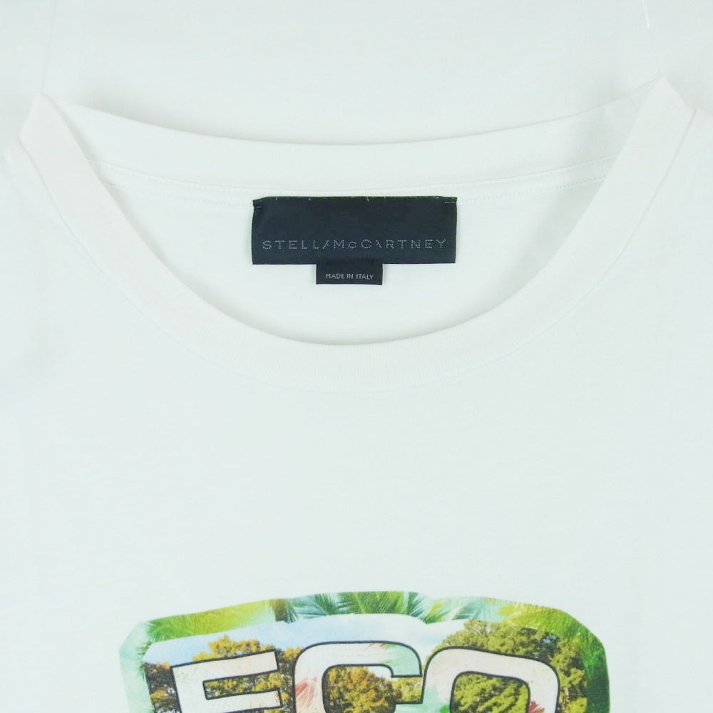 Stella McCartney ステラマッカートニー ECO WEIRDO 半袖 Tシャツ コットン イタリア製 ホワイト系 M【中古】