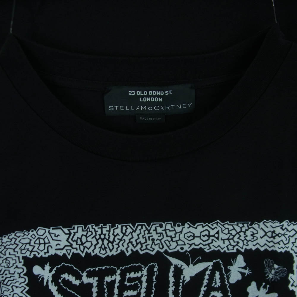 Stella McCartney ステラマッカートニー 23 OLD BOND ST. LONDON グラフィックプリント 半袖 Tシャツ ブラック系 M【美品】【中古】