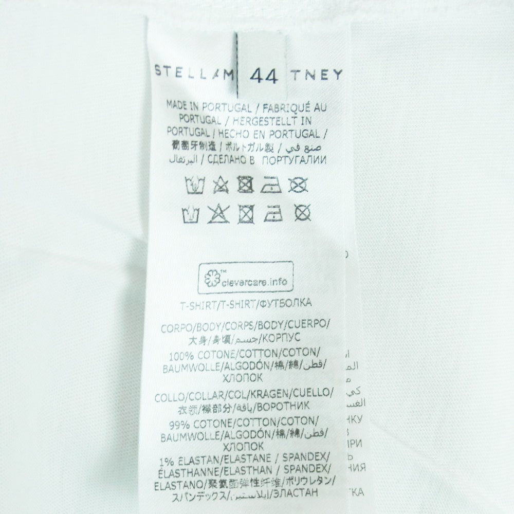 Stella McCartney ステラマッカートニー 2001. フロントプリント 半袖 Tシャツ ポルトガル製 ホワイト系 44【中古】