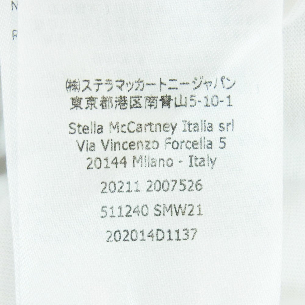 Stella McCartney ステラマッカートニー 2001. フロントプリント 半袖 Tシャツ ポルトガル製 ホワイト系 44【中古】