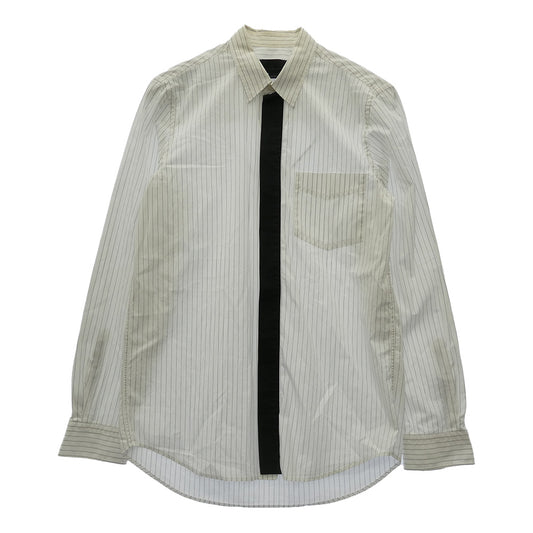 Stella McCartney ステラマッカートニー ピンストライプ 比翼 長袖シャツ オフホワイト系 39【中古】