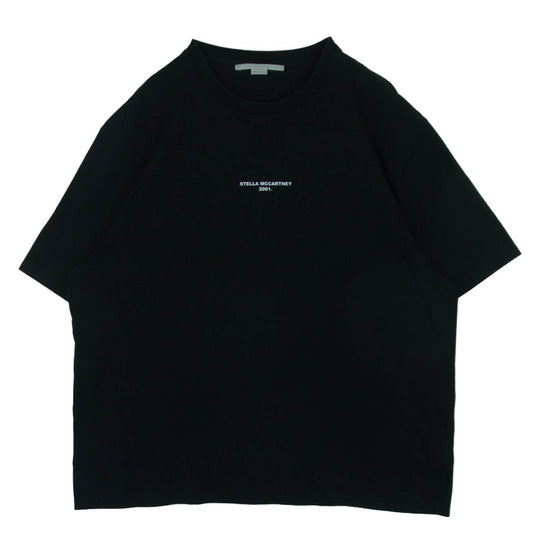Stella McCartney ステラマッカートニー 2001. フロントプリント 半袖 Tシャツ ポルトガル製 ブラック系 48【中古】