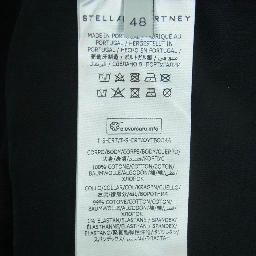 Stella McCartney ステラマッカートニー 2001. フロントプリント 半袖 Tシャツ ポルトガル製 ブラック系 48【中古】
