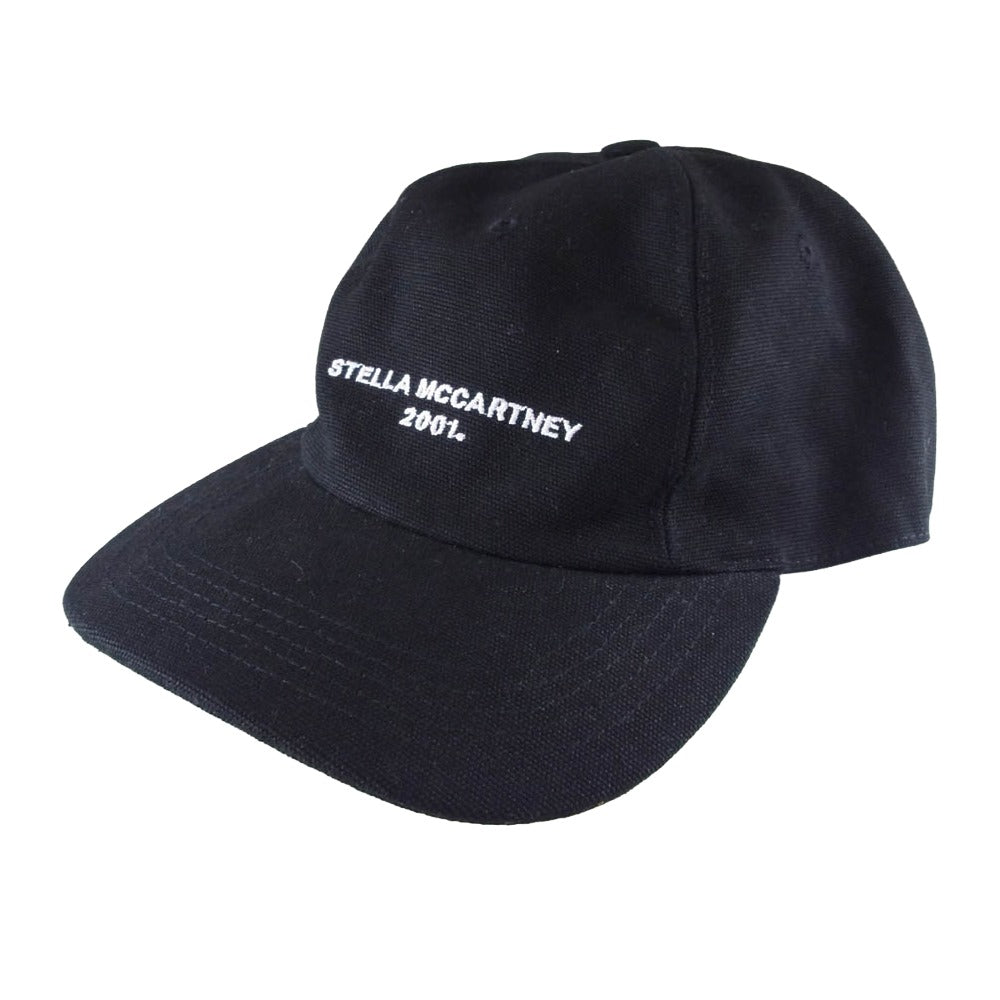 Stella McCartney ステラマッカートニー ロゴ刺繍 キャンバス 5パネル キャップ ブラック系 59【美品】【中古】