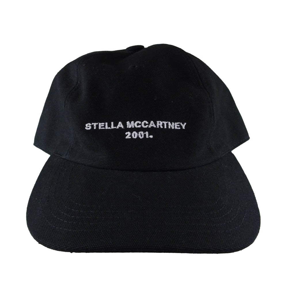Stella McCartney ステラマッカートニー ロゴ刺繍 キャンバス 5パネル キャップ ブラック系 59【美品】【中古】