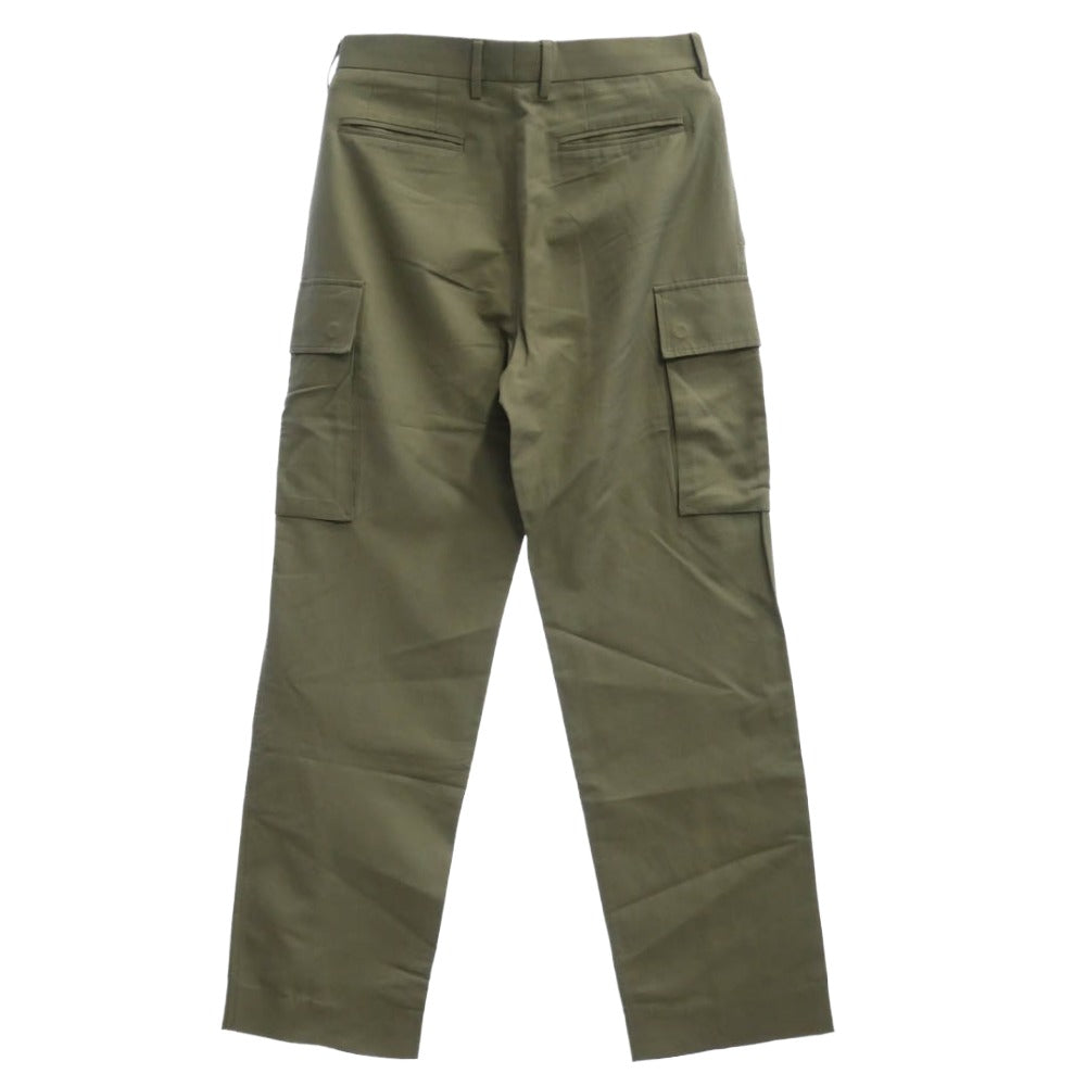 Stella McCartney ステラマッカートニー 23 OLD BOND ST. LONDON コットンリネン カーゴトラウザー パンツ カーキ系 S【中古】