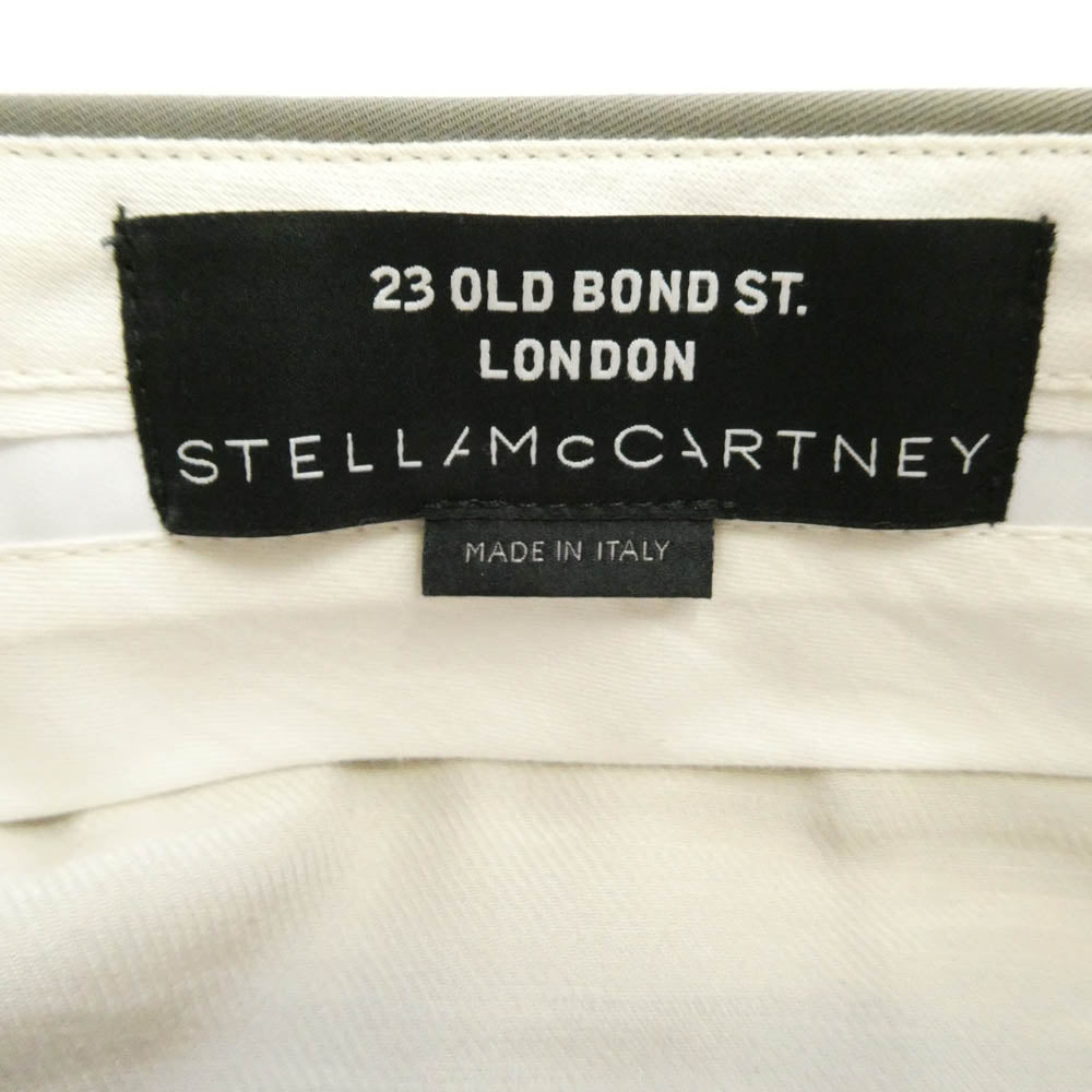 Stella McCartney ステラマッカートニー 23 OLD BOND ST. LONDON コットンリネン カーゴトラウザー パンツ カーキ系 S【中古】