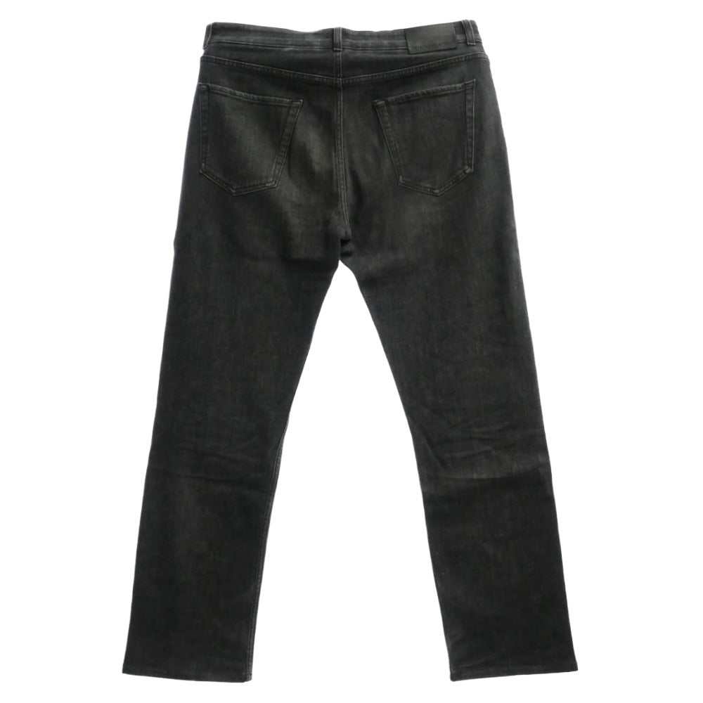 Stella McCartney ステラマッカートニー ロゴプリント ブラックデニムパンツ ブラック系 XL【中古】
