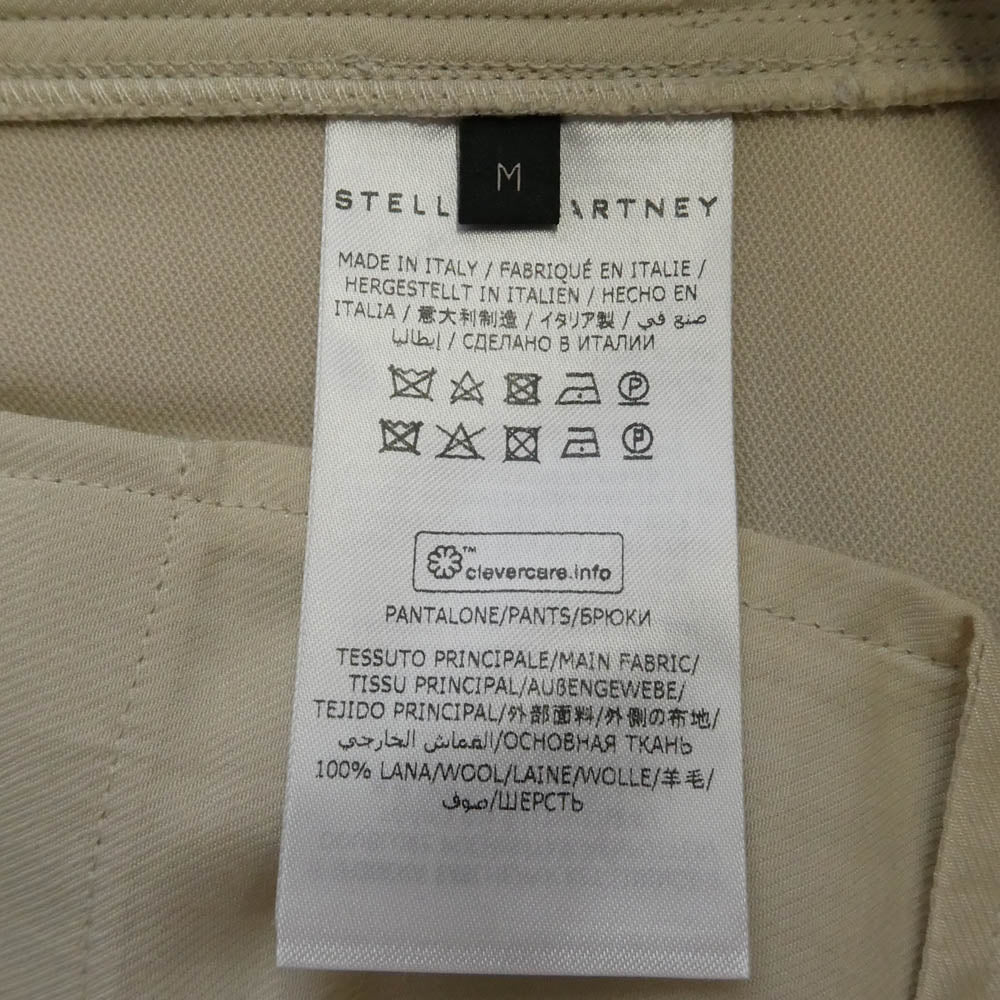 Stella McCartney ステラマッカートニー 23 OLD BOND ST. LONDON レーヨンコットン カーゴトラウザー パンツ ベージュ系 M【美品】【中古】