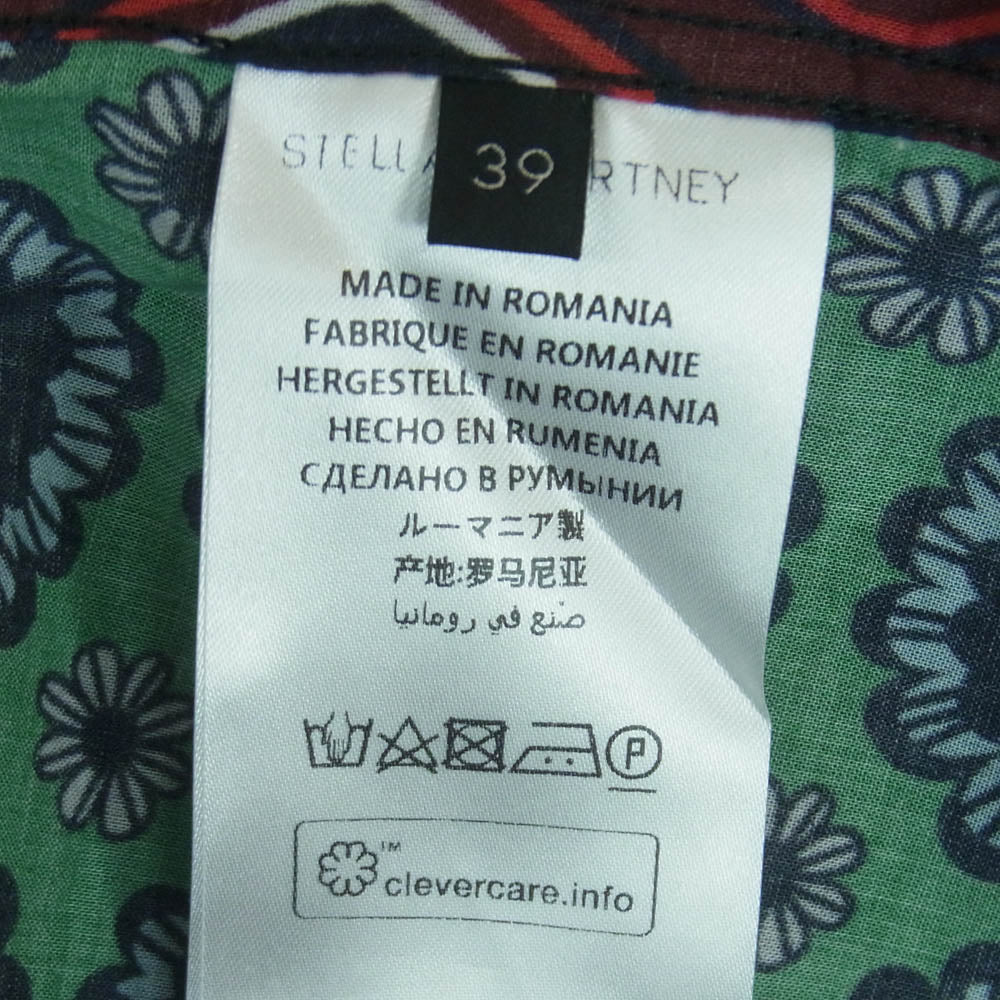 Stella McCartney ステラマッカートニー クレイジーパターン 半袖 スリーピング パジャマ シャツ マルチカラー系 39【美品】【中古】