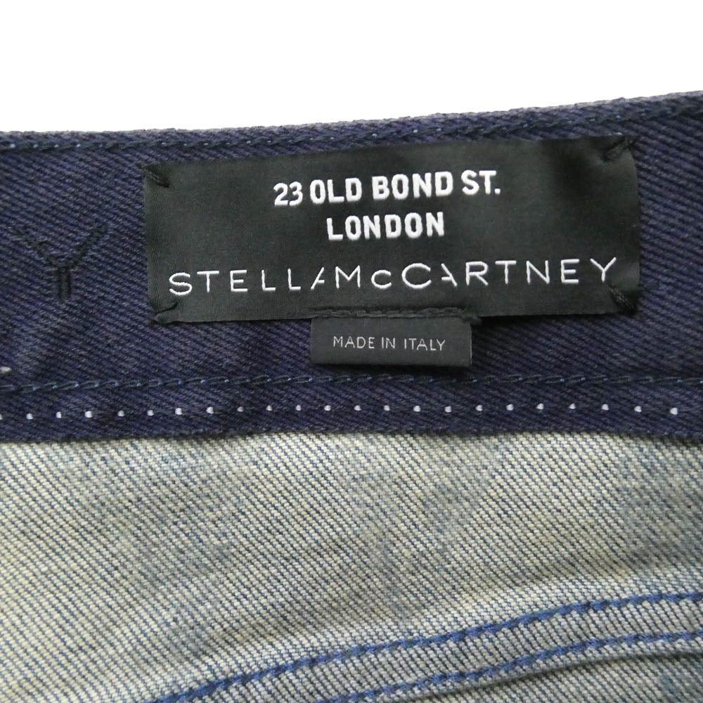 Stella McCartney ステラマッカートニー ED CURTIS 幾何学模様 総柄 デニムパンツ ブルー系 M【美品】【中古】