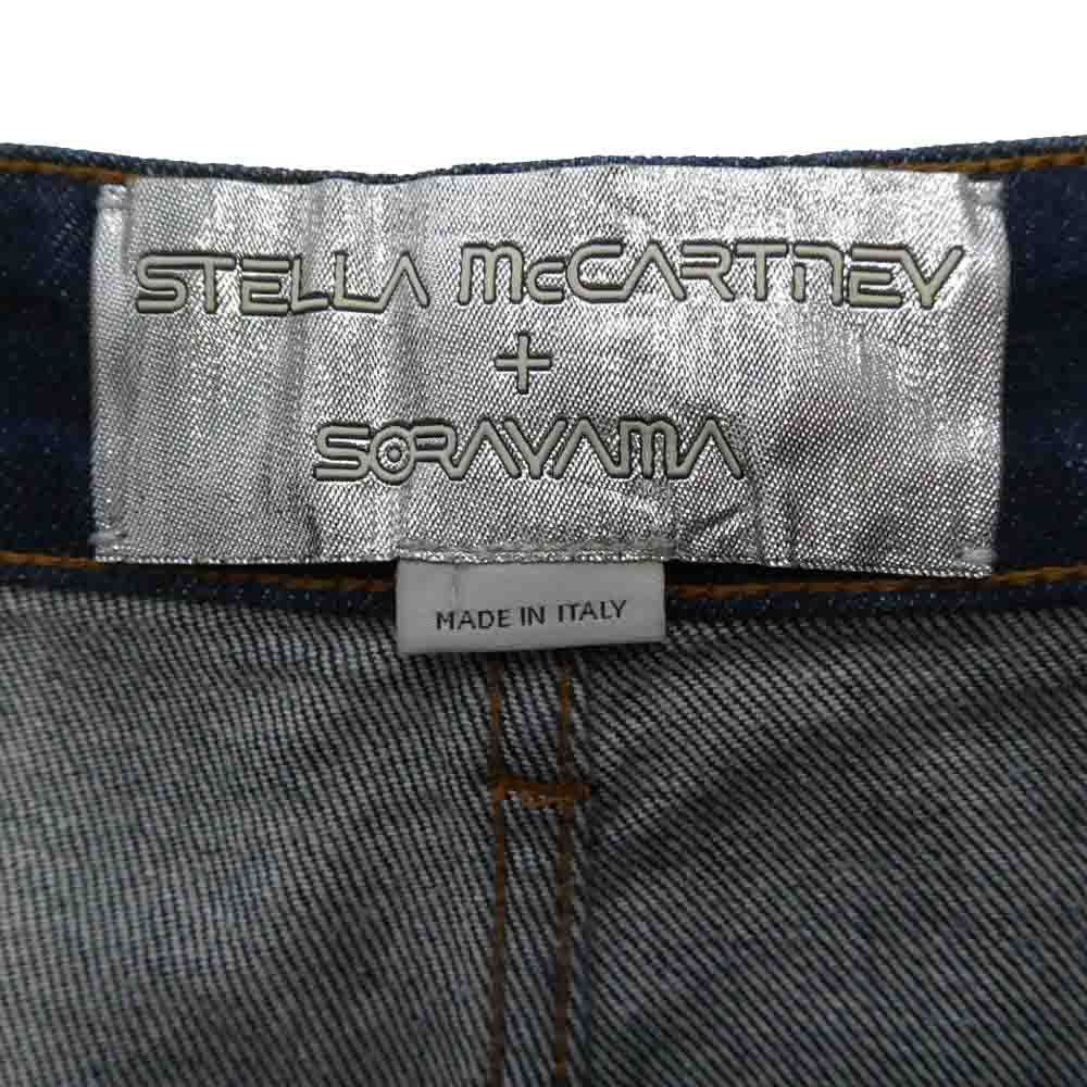 Stella McCartney ステラマッカートニー SORAYAMA 空山基 Platinum Dream バックプリント デニムパンツ インディゴブルー系 M【美品】【中古】