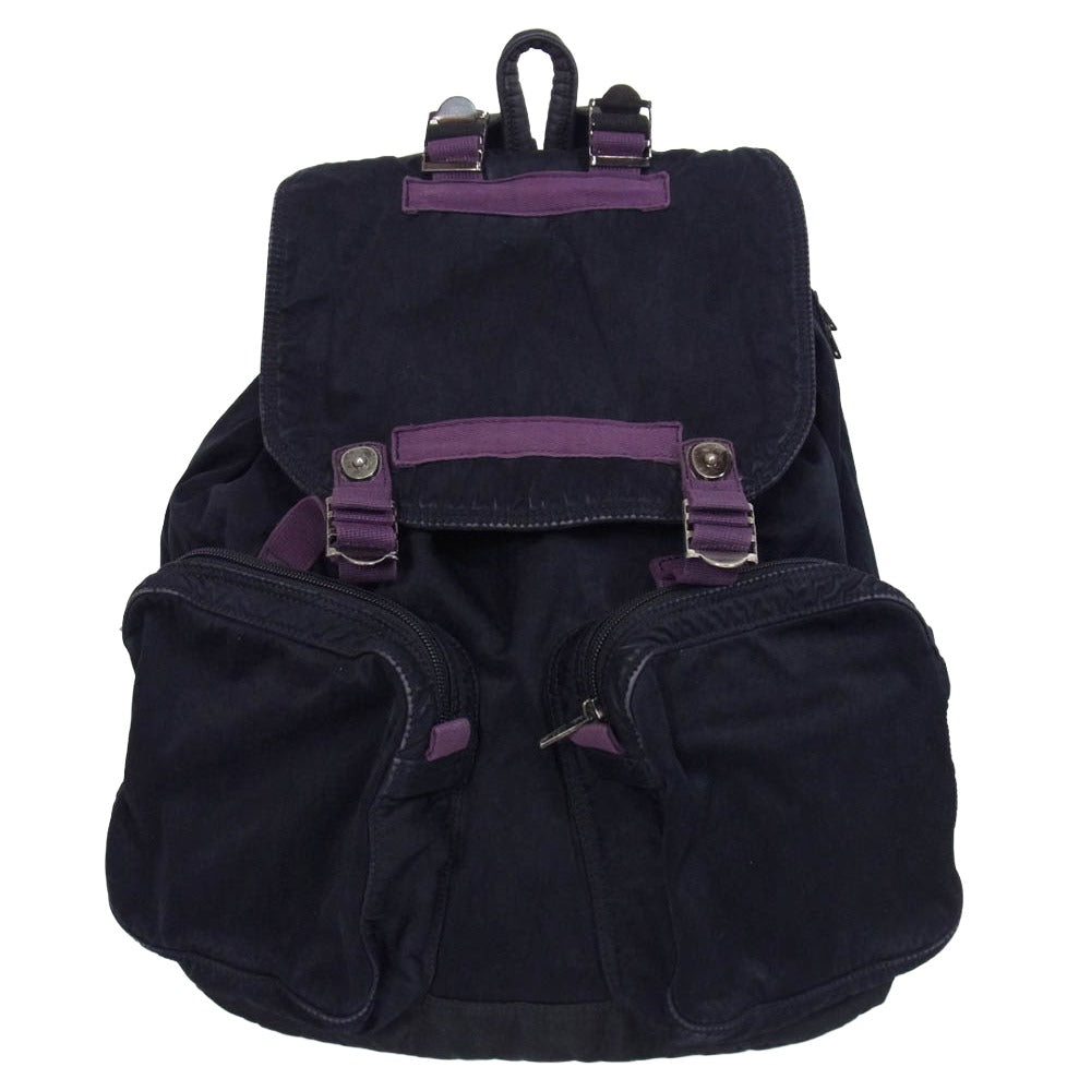 PORTER ポーター NVy by PORTER ネイビーバイポーター ガーメントダイ ウェザーナイロン バックパック リュック ブラック系【中古】