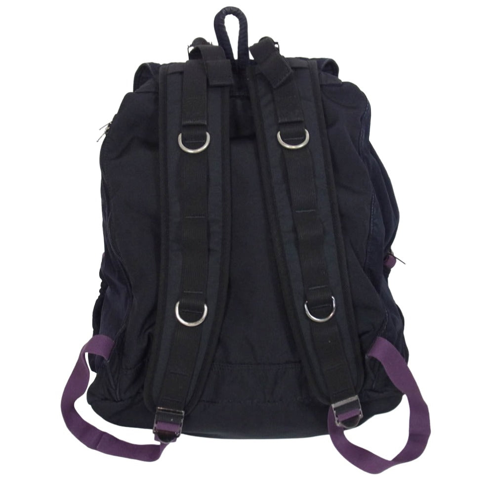 PORTER ポーター NVy by PORTER ネイビーバイポーター ガーメントダイ ウェザーナイロン バックパック リュック ブラック系【中古】