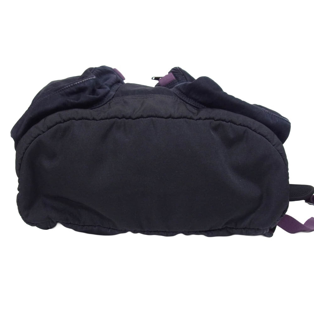 PORTER ポーター NVy by PORTER ネイビーバイポーター ガーメントダイ ウェザーナイロン バックパック リュック ブラック系【中古】