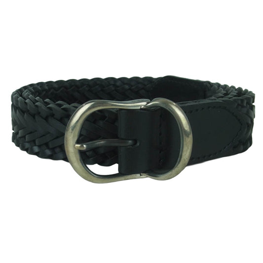 AKM エイケイエム Leather Mesh Belt レザー メッシュ ベルト ブラック系【中古】