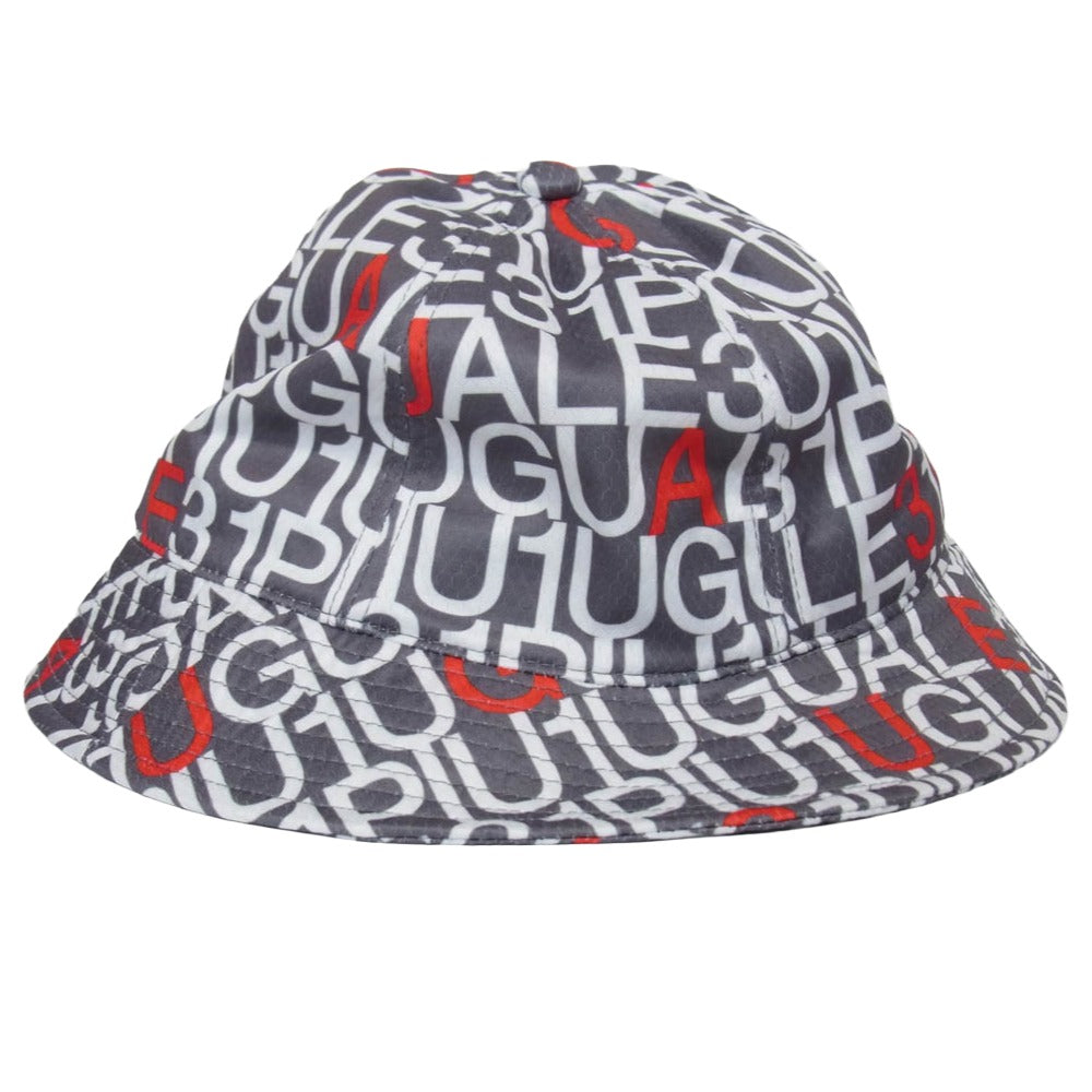 1piu1uguale3 ウノピュウノウグァーレトレ GRG391 POE477 METRO HAT 1PIU1UGUALE3 LOGO メトロハット バケットハット ダークグレー系 95/F【中古】