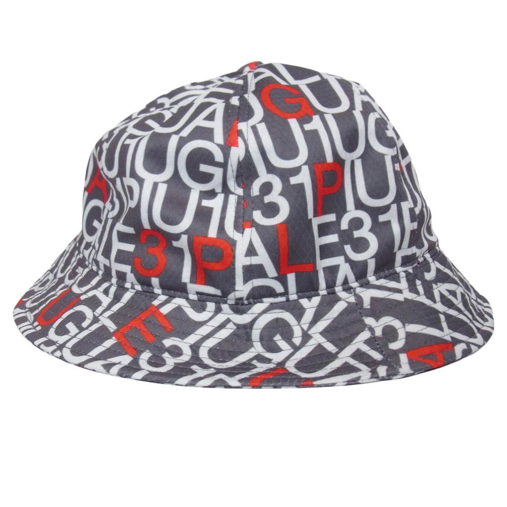 1piu1uguale3 ウノピュウノウグァーレトレ GRG391 POE477 METRO HAT 1PIU1UGUALE3 LOGO メトロハット バケットハット ダークグレー系 95/F【中古】