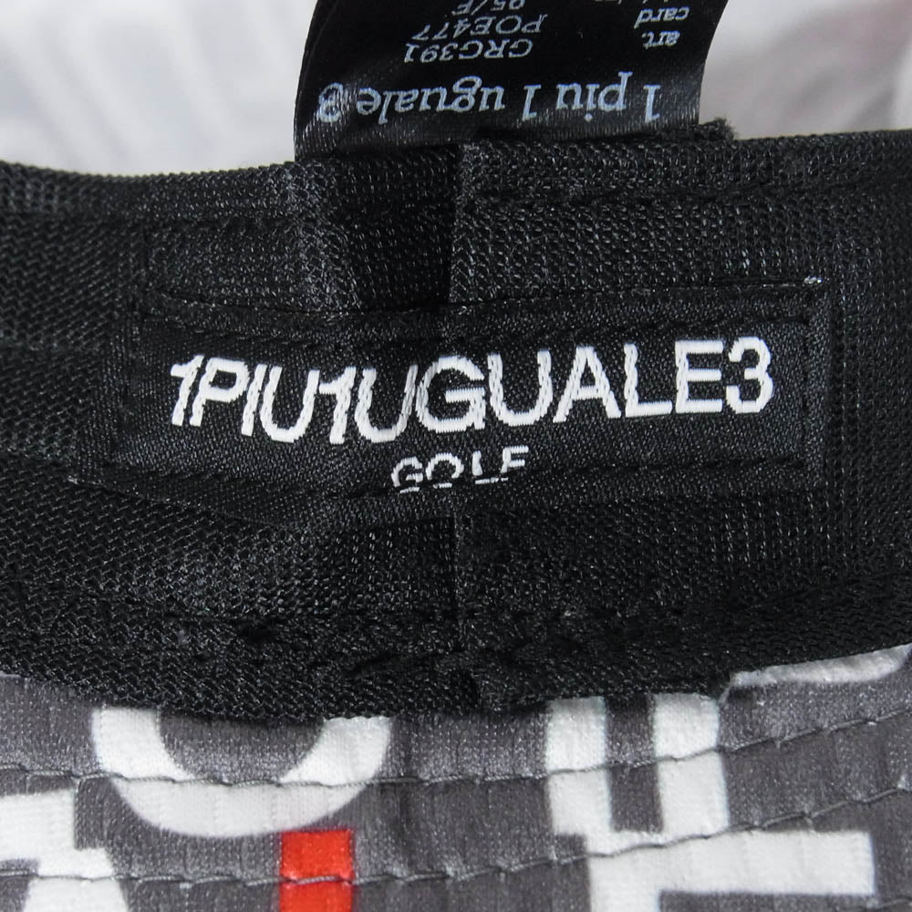 1piu1uguale3 ウノピュウノウグァーレトレ GRG391 POE477 METRO HAT 1PIU1UGUALE3 LOGO メトロハット バケットハット ダークグレー系 95/F【中古】