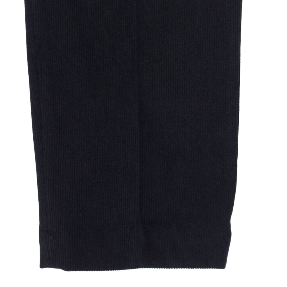 1piu1uguale3 ウノピュウノウグァーレトレ MRP591 POE419 DANDY SLACKS コーデュロイ ダンディー スラックスパンツ ブラック系 VI【中古】