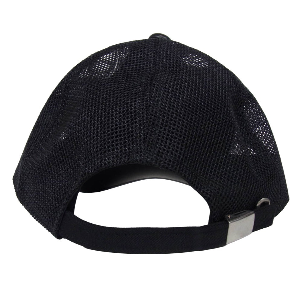 1piu1uguale3 ウノピュウノウグァーレトレ MRG556 POE474 113 MESH CAP レザー切替 メッシュ キャップ 帽子 ブラック系 99/F【中古】