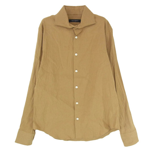 1piu1uguale3 ウノピュウノウグァーレトレ MRS168 LIU005 PLAIN SHIRTS プレーン 長袖 シャツ ブラウン系 IV【中古】