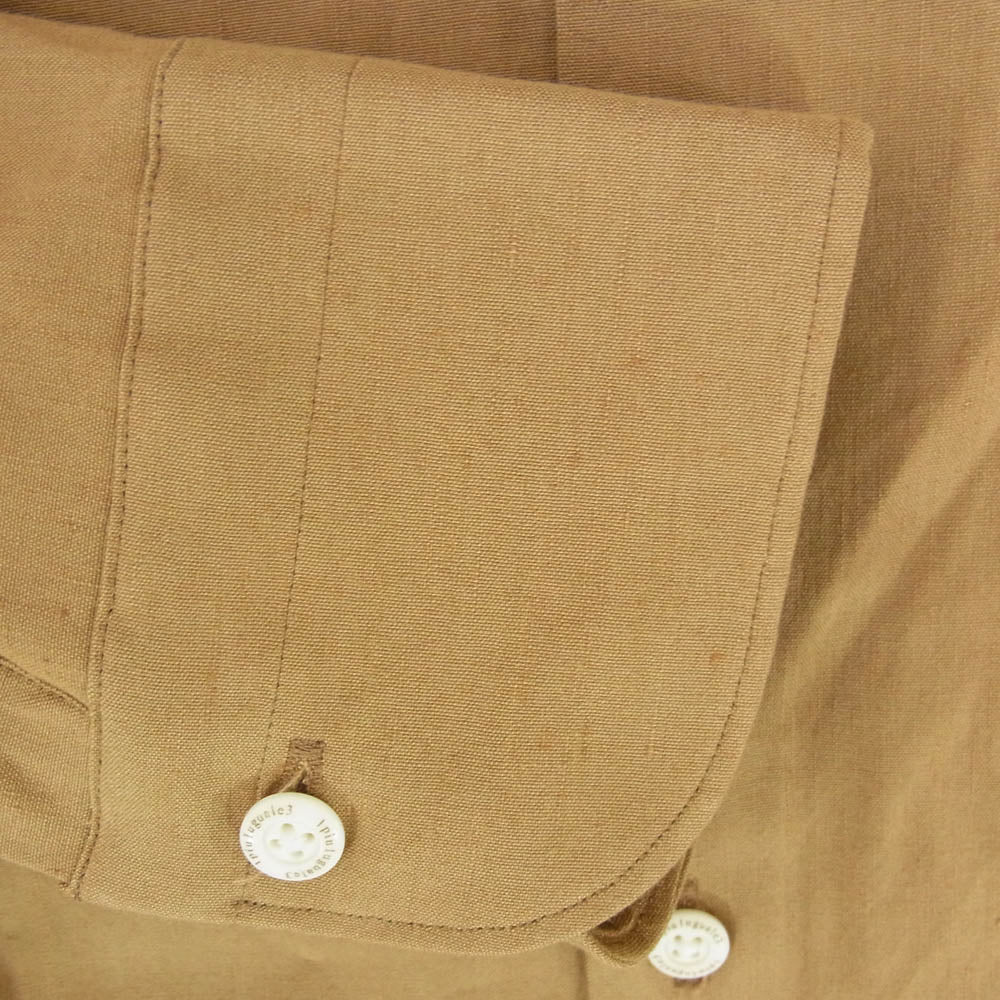 1piu1uguale3 ウノピュウノウグァーレトレ MRS168 LIU005 PLAIN SHIRTS プレーン 長袖 シャツ ブラウン系 IV【中古】