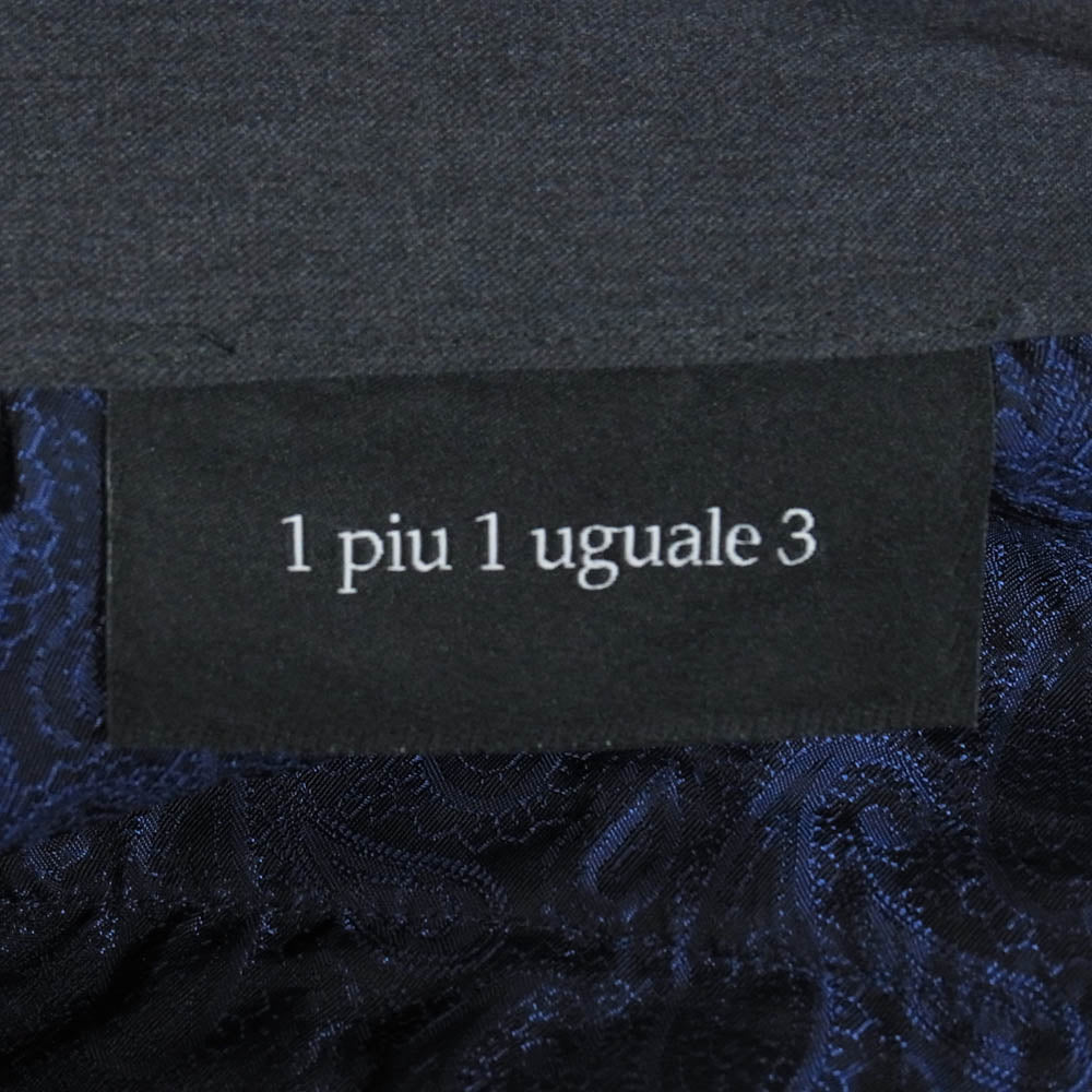 1piu1uguale3 ウノピュウノウグァーレトレ MRP428 POE173 NAGOYA LIMITED COMFY 名古屋限定 裾ダブル スラックスパンツ ダークグレー系 IV【中古】