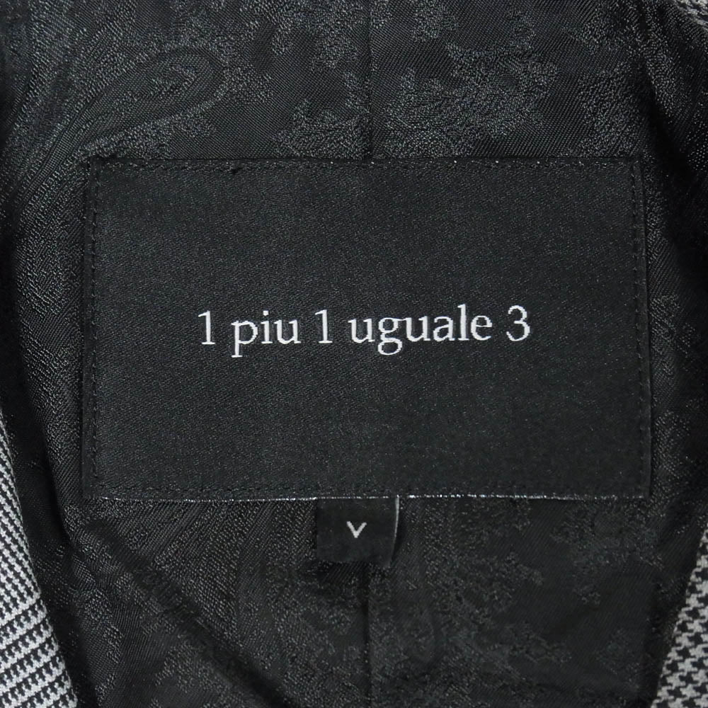 1piu1uguale3 ウノピュウノウグァーレトレ MRB597 PRY086 CRAZY RIB GILET クレイジー リブ ジレ ベスト グレー系 グレー系 V【美品】【中古】