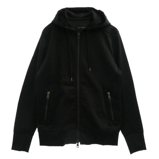 1piu1uguale3 ウノピュウノウグァーレトレ MRB715 NYU113 IDERS PARKA ライダース フルジップ ジップアップ パーカー ブラック系 5【中古】
